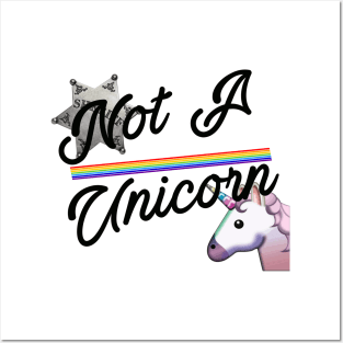 Not a unicorn Posters and Art